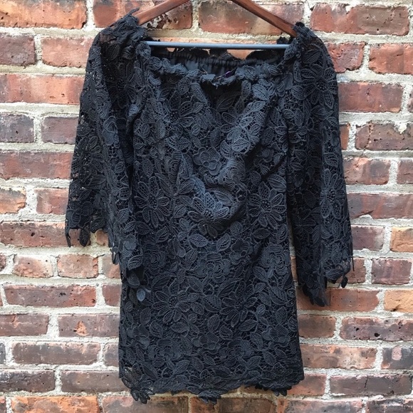 Free People Off Shoulder Lace Dress - Picture 2 of 8